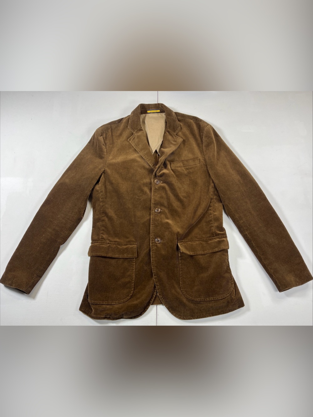 Ralph Lauren Rugby Blazer Brown Corduroy Leather Elbow Patch Jacket Men’s M